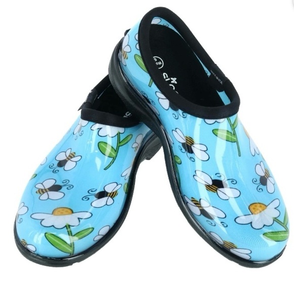 NWT Sloggers Womens size 10 Blue Bees rain and garden boots/shoes - Picture 2 of 7